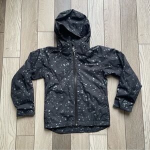 Columbia Kids Black and Gray Raincoat